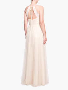 Sicily High Neck Gown | Champagne
