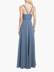 Aprilia A-Line Gown | Dusty Blue