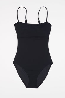 Essential U/W Cut Out  One Piece Suit | Black