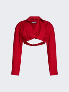 Women | Jacquemus | La Chemise Bahia Courte Shirt Dark | Red