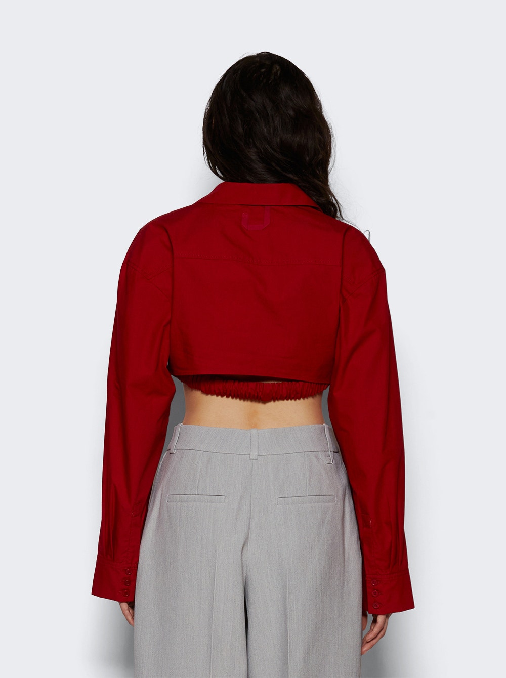 Women | Jacquemus | La Chemise Bahia Courte Shirt Dark | Red