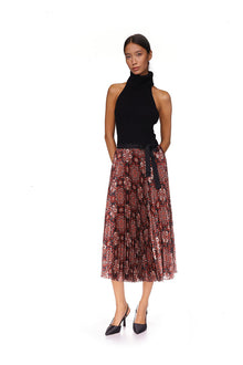 Vienna Skirt | Scarf Medallion Rum Raisin