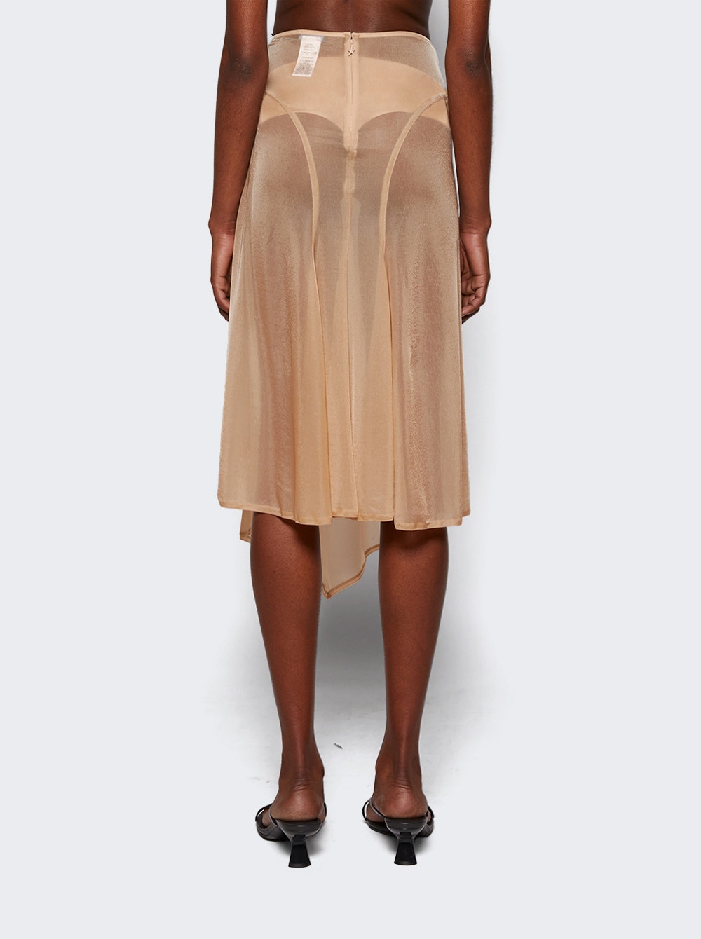 Women | Mugler | Cut-out Skirt | Tan