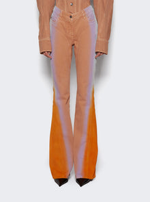 Women | Mugler | Flared Jeans & Orange Blue & Lilac
