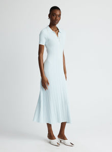 Penelope Dress | Glacier W/ Silence Trim