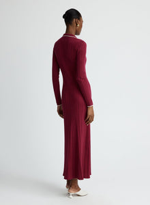 Angelina Dress | Cherry W/ Silence Trim