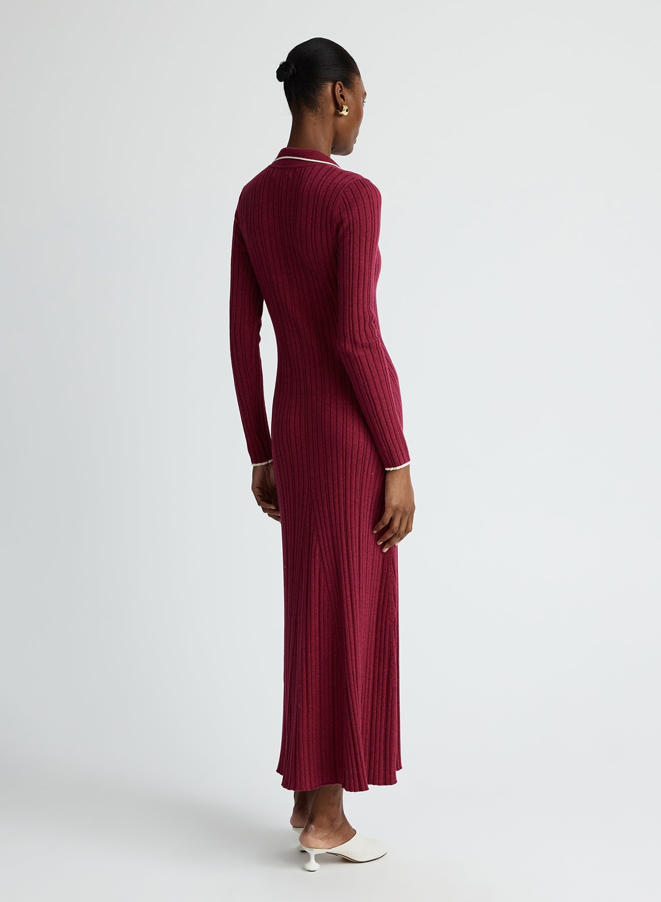 Angelina Dress | Cherry W/ Silence Trim