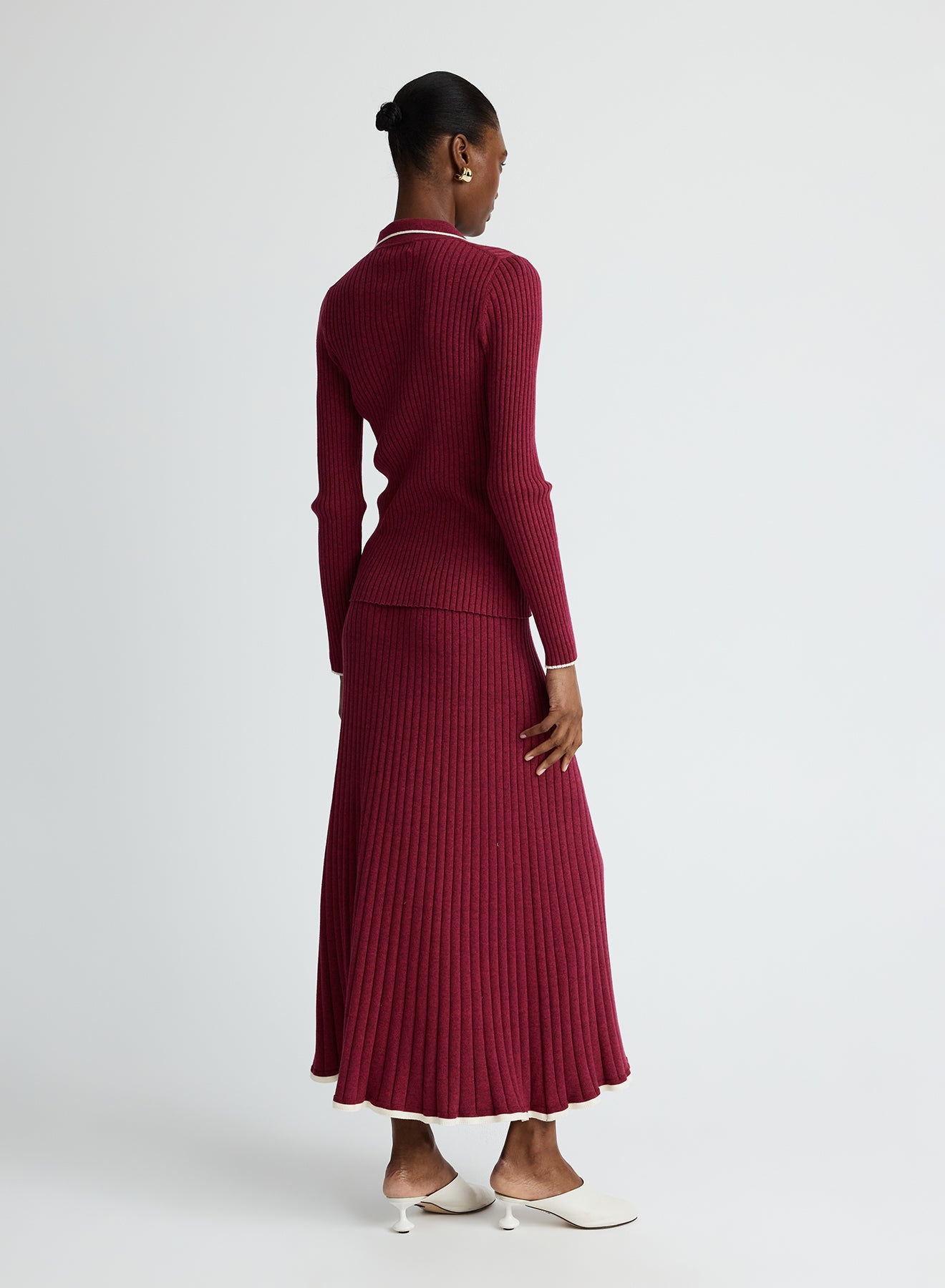 Ashlen Top | Cherry W/ Silence Trim