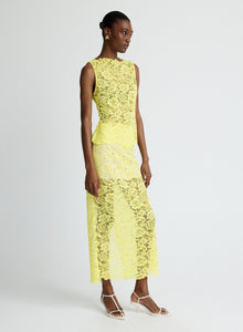 Luella Top | Yellow Lace
