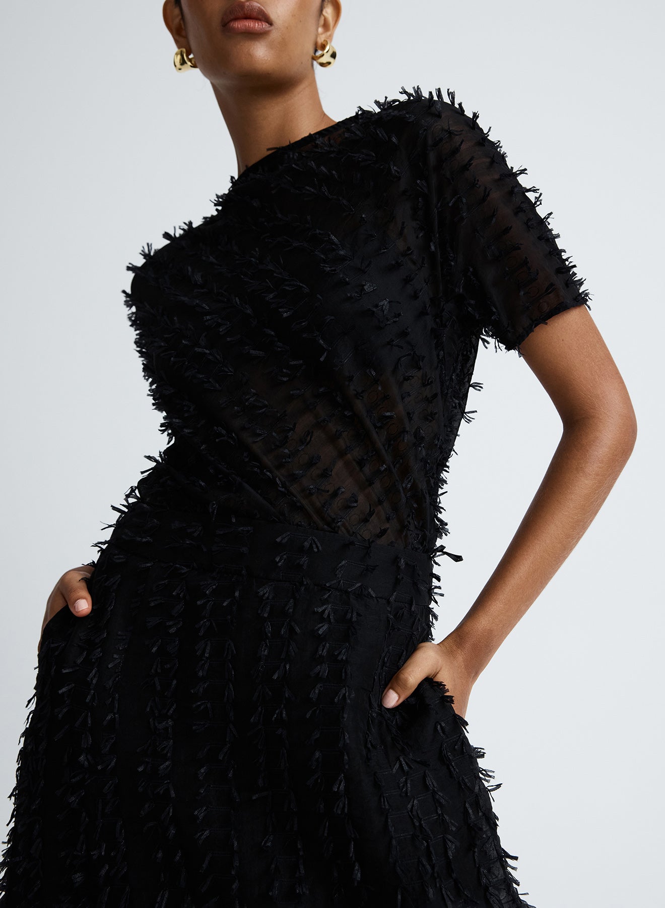 Clara Skirt | Clipped Jacquard