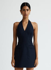 Pia Dress | Chalkstripe