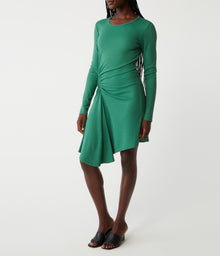 Marina Ruched Long Sleeve Mini | Palm