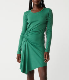 Marina Ruched Long Sleeve Mini | Palm