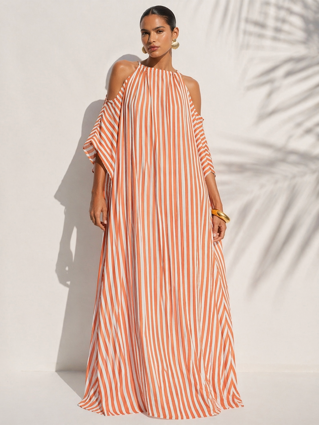 Adama Dress | Lines Coral