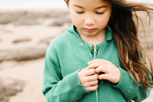 Organic Knit Cardigan | Beech Tree Green