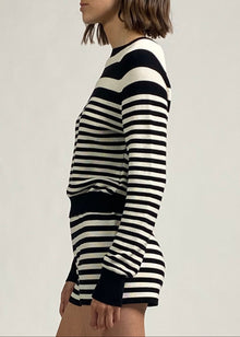 Celeste Short Noir / Brule Stripe - Solid & Striped