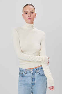 FITTED TURTLENECK TOP - ETERNE