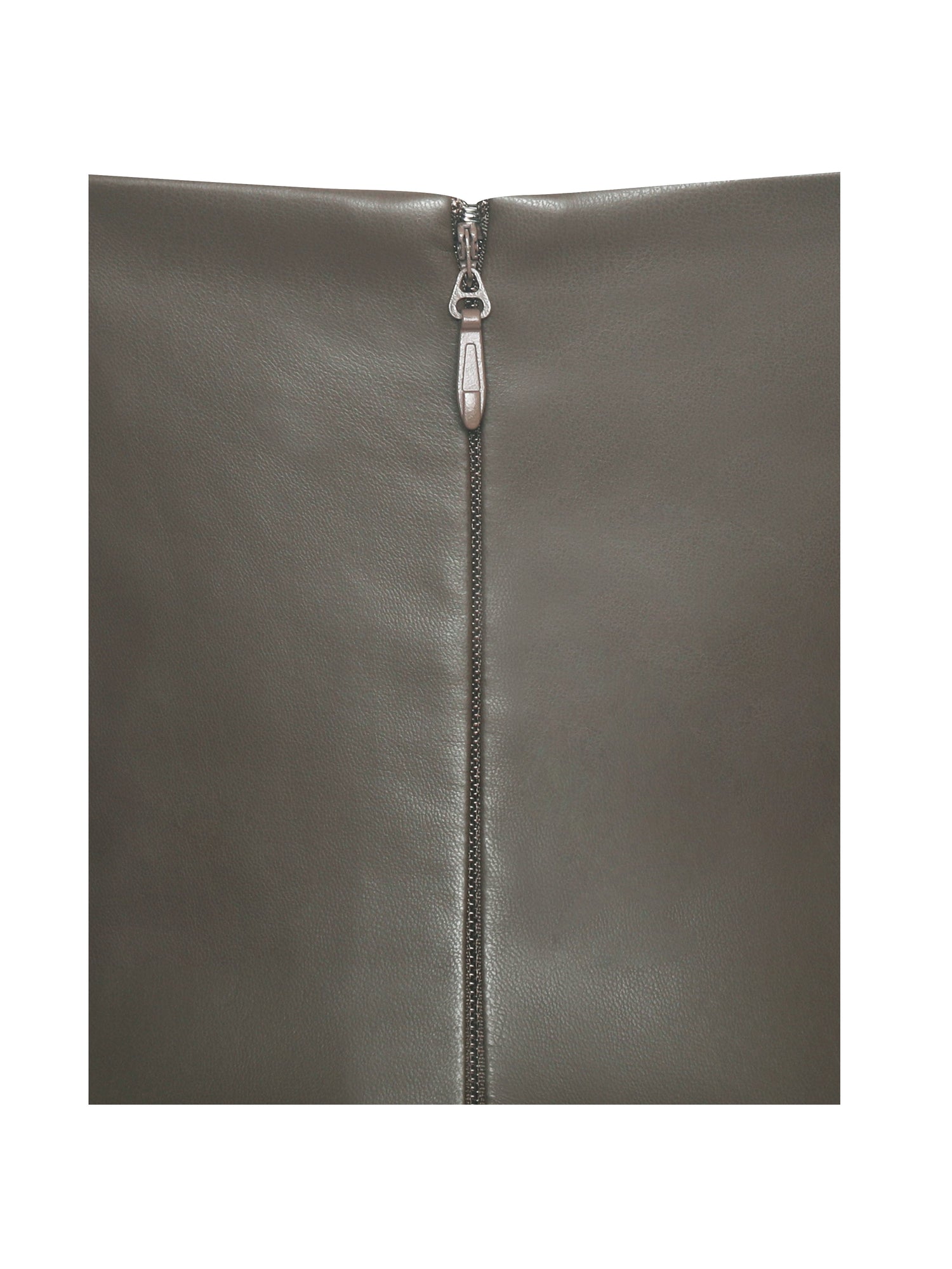 Parisia Vegan Leather Drop Waist Midi Dress | Cocoa
