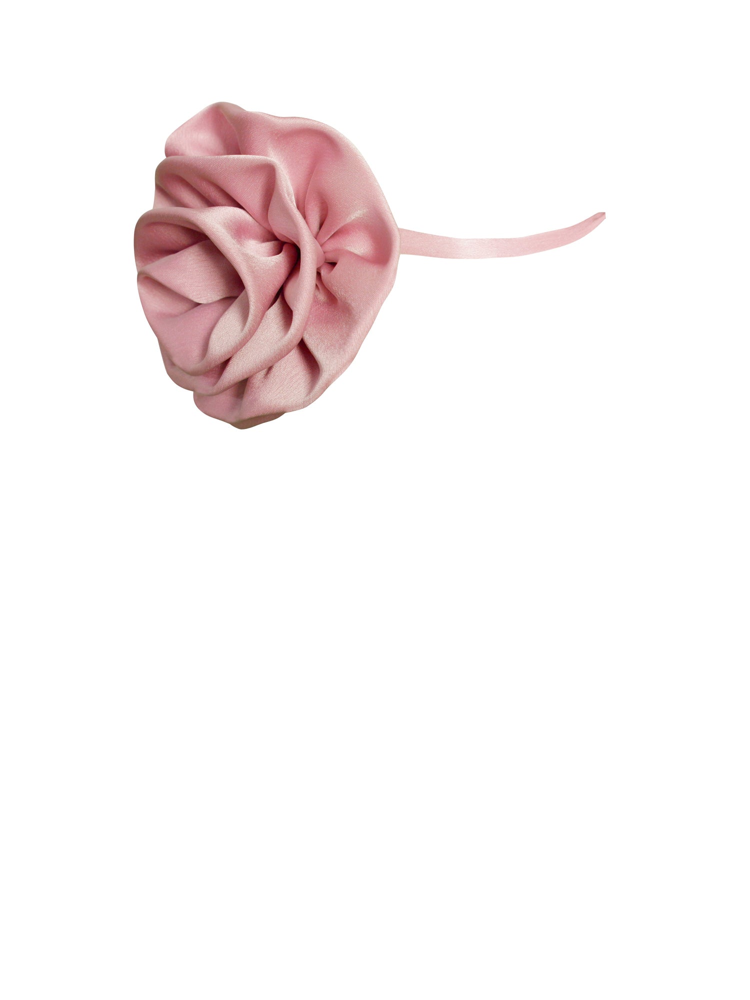 Vida Satin Rose Flower Choker | Salmon Pink