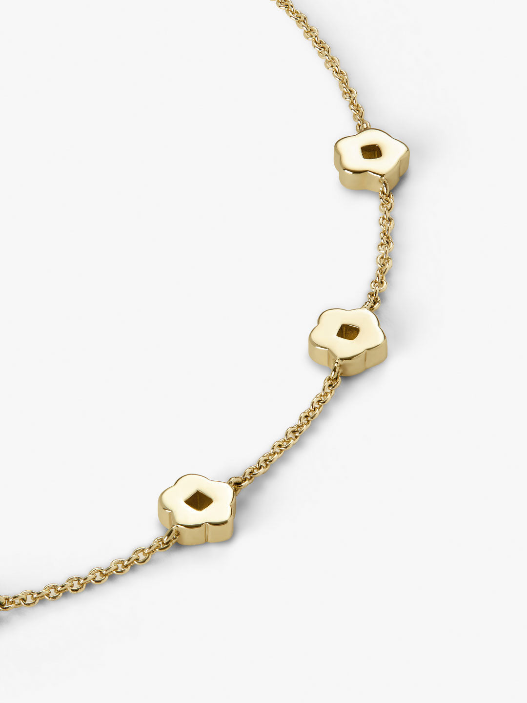 Rowena Flower Bracelet | 14K Gold on Brass