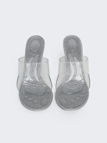 Women | alexanderwang | Nudie 105 Glitter Sandal | Silver