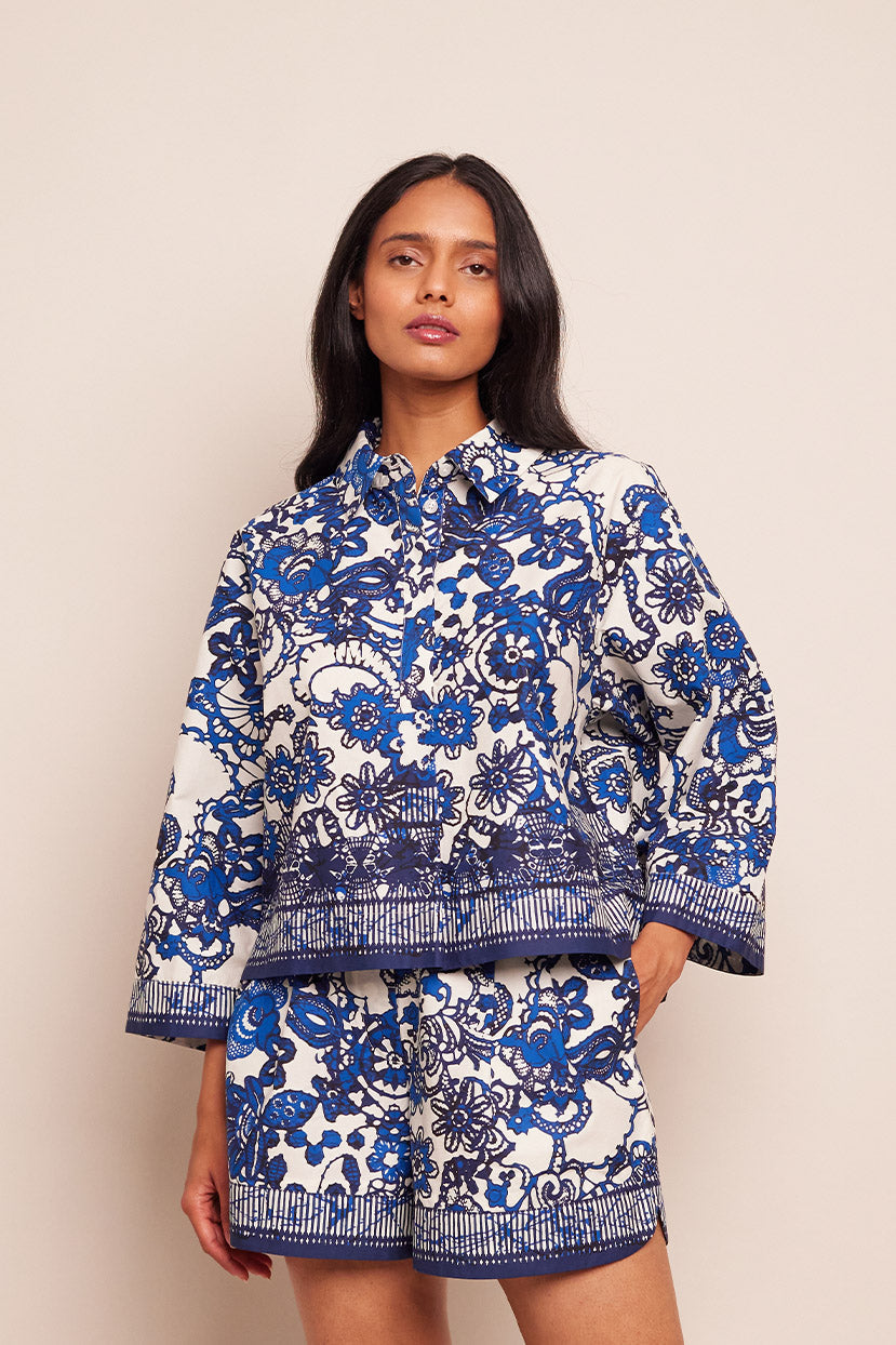 Erica Shirt | Dentelle Blue