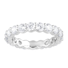 3.00 CT Round Natural Diamond | Eternity Ring | Platinum | G Color | SI1 Clarity