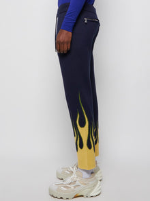 Just Don | Cashmere Knit Flame Sweatpants Navy