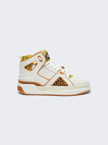 Men | Just Don | Basketball Courtside High-top Sneakers Leopard