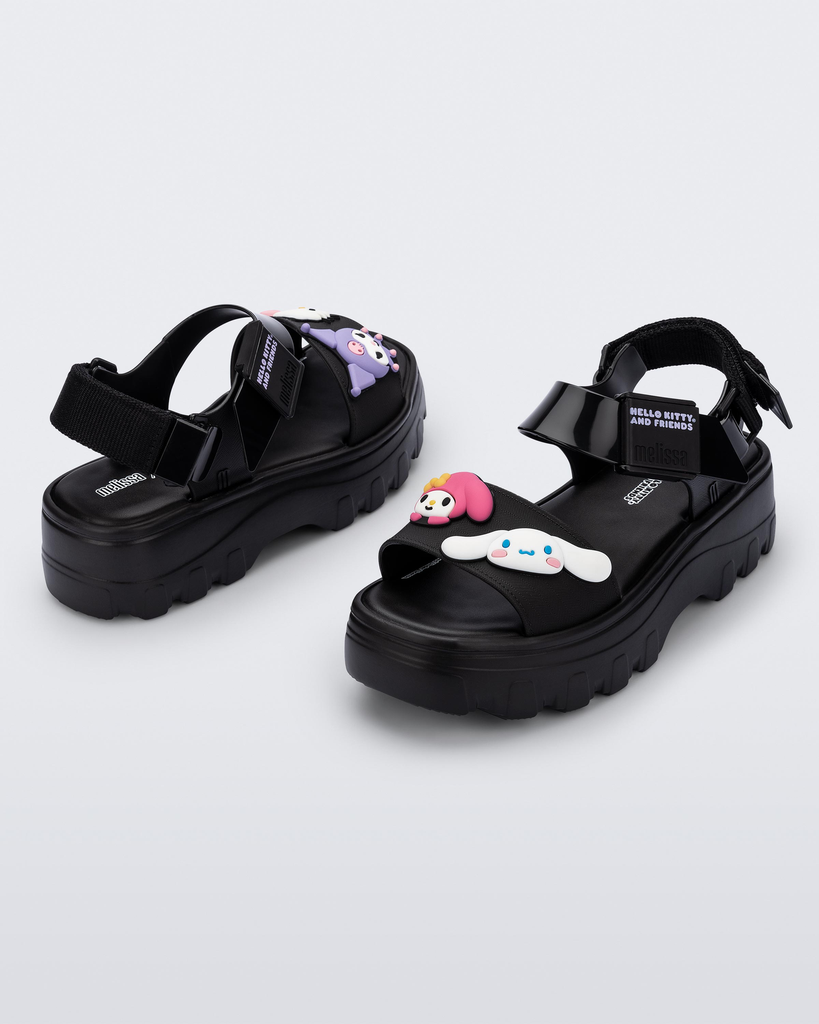 Womens | Kick Off and Hello Kitty Sandal | Black