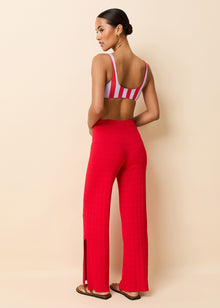 Logan Pant Lipstick Red - Solid & Striped