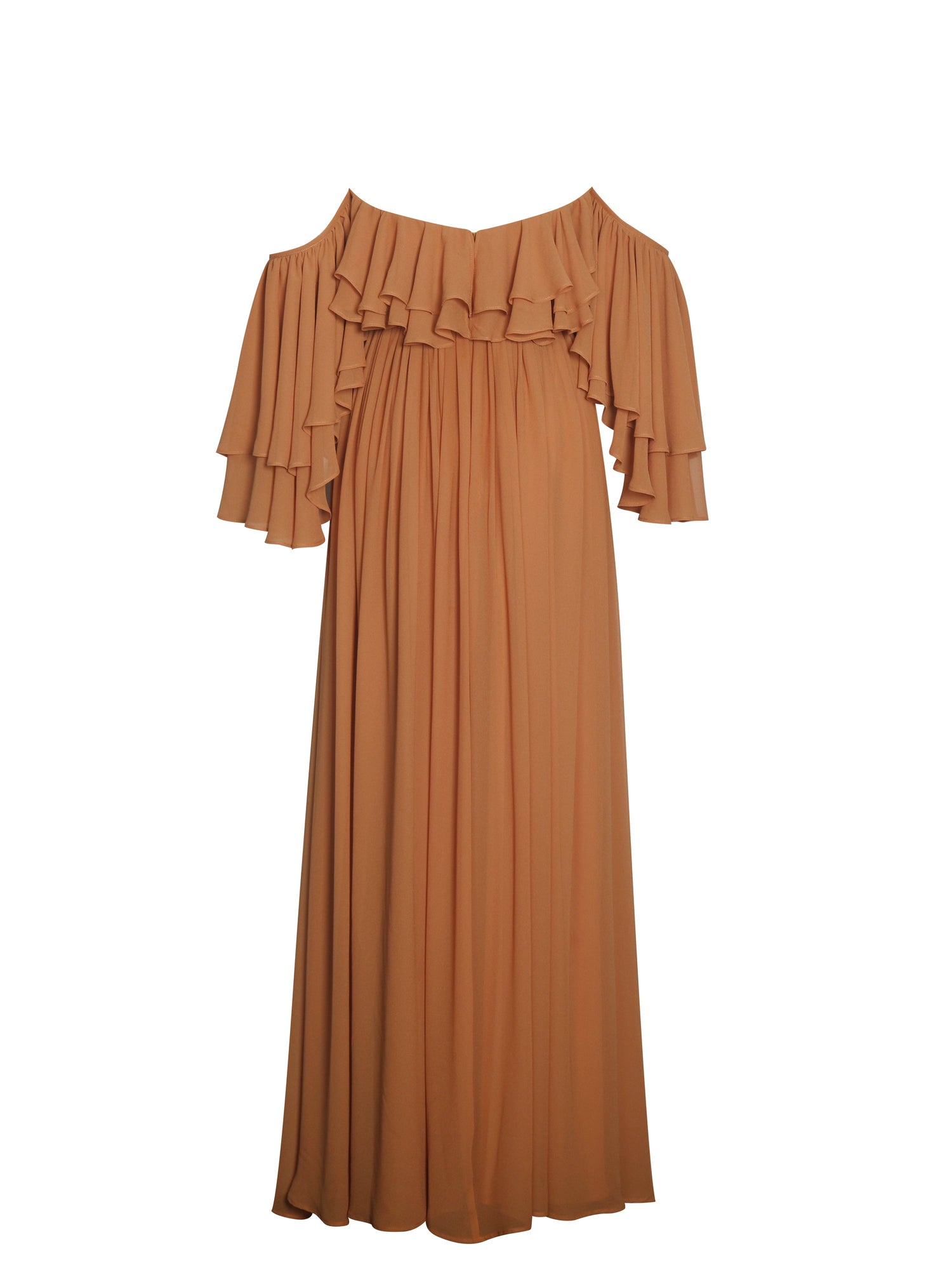 Kaela Off Shoulder Chiffon Maxi Dress | Brickwork