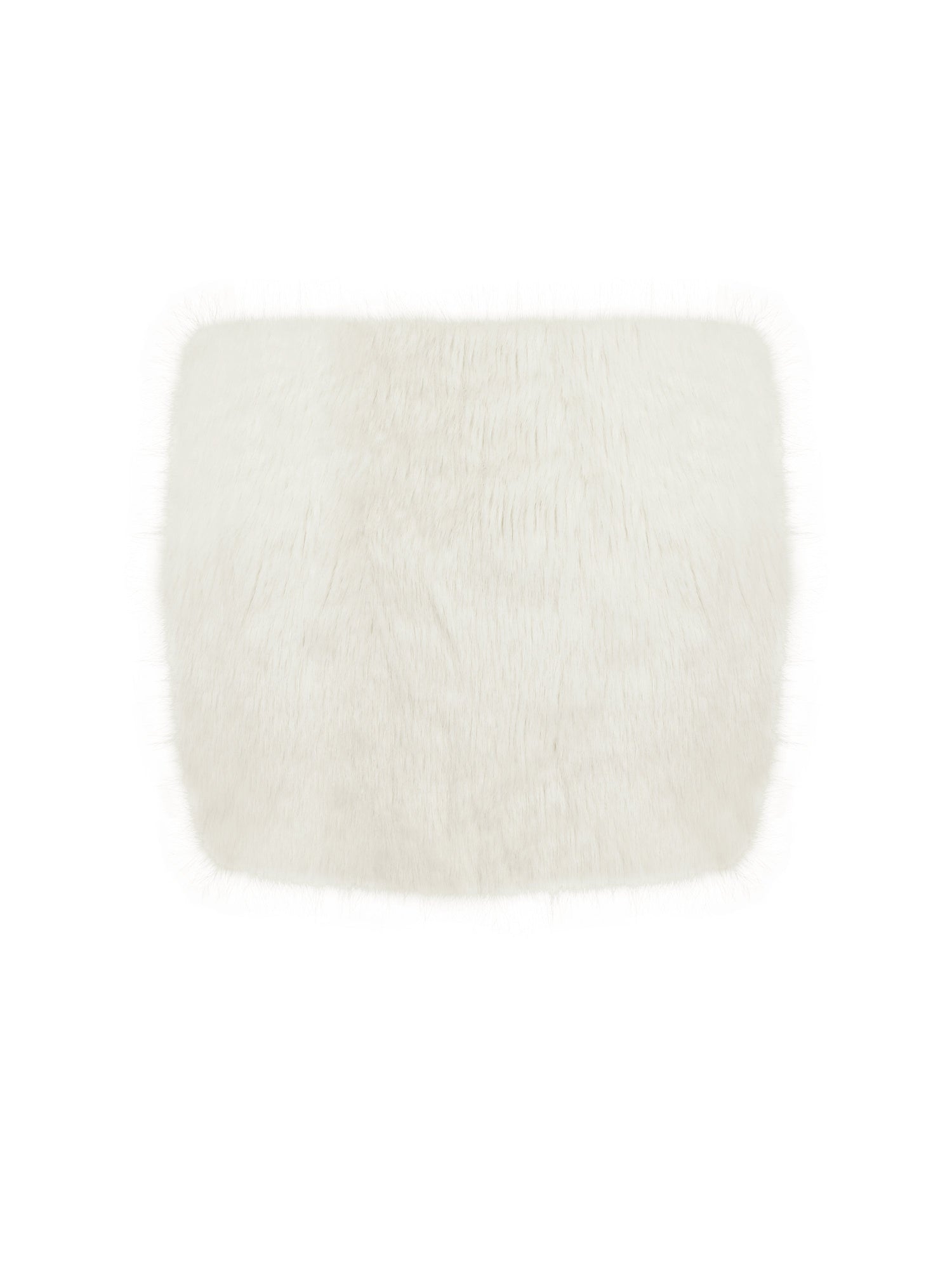Narla Low-Waisted Fur Mini Skirt | Ivory