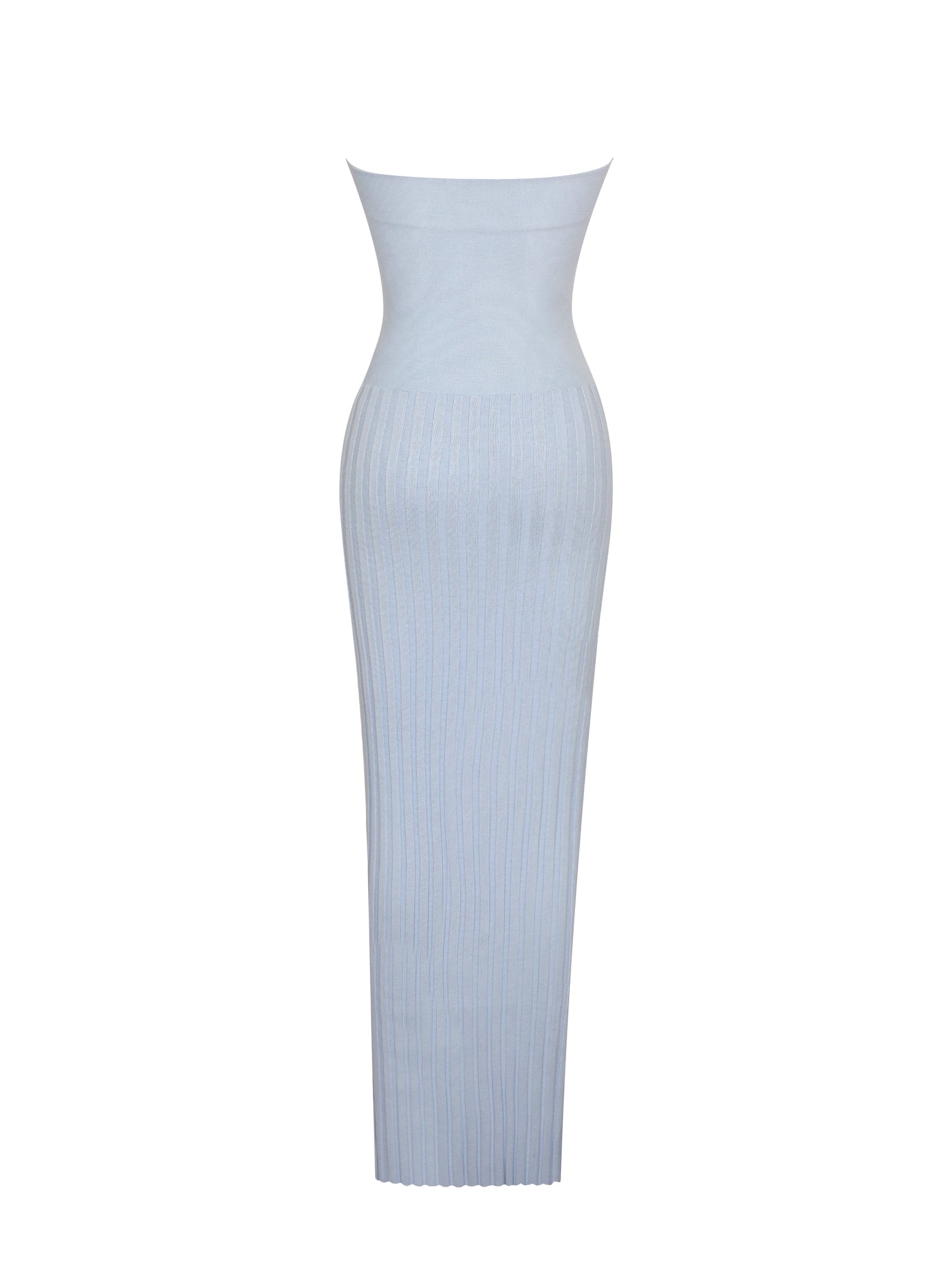 Yasmine Bamboo Knit Cutout Maxi Dress | Ice Blue