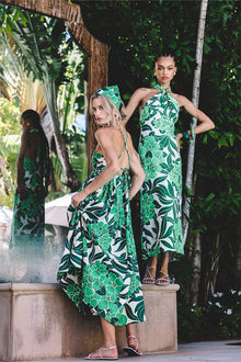 Perla Midi Dress | Palm Beach Green