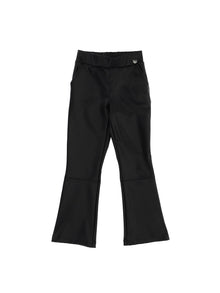 Girls | Coated Fabric Trousers | Black