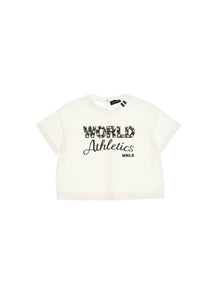 Girls | Jersey Athletics T-Shirt | Cream