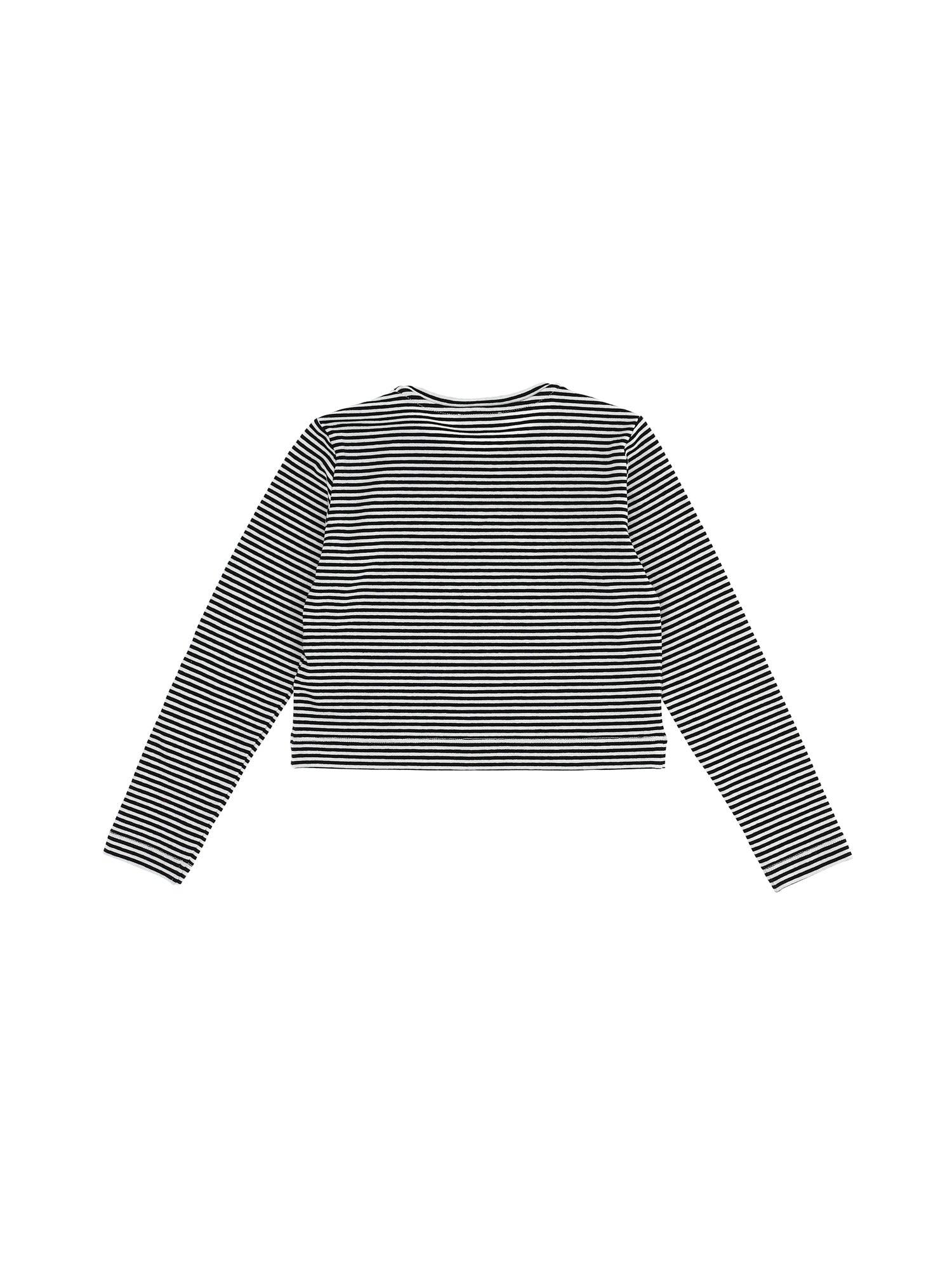Girls | Striped Jersey Mini Pullover | Cream/Black