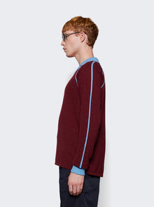 Men | FILA+ | Line Squadra Knit Top | Burgundy