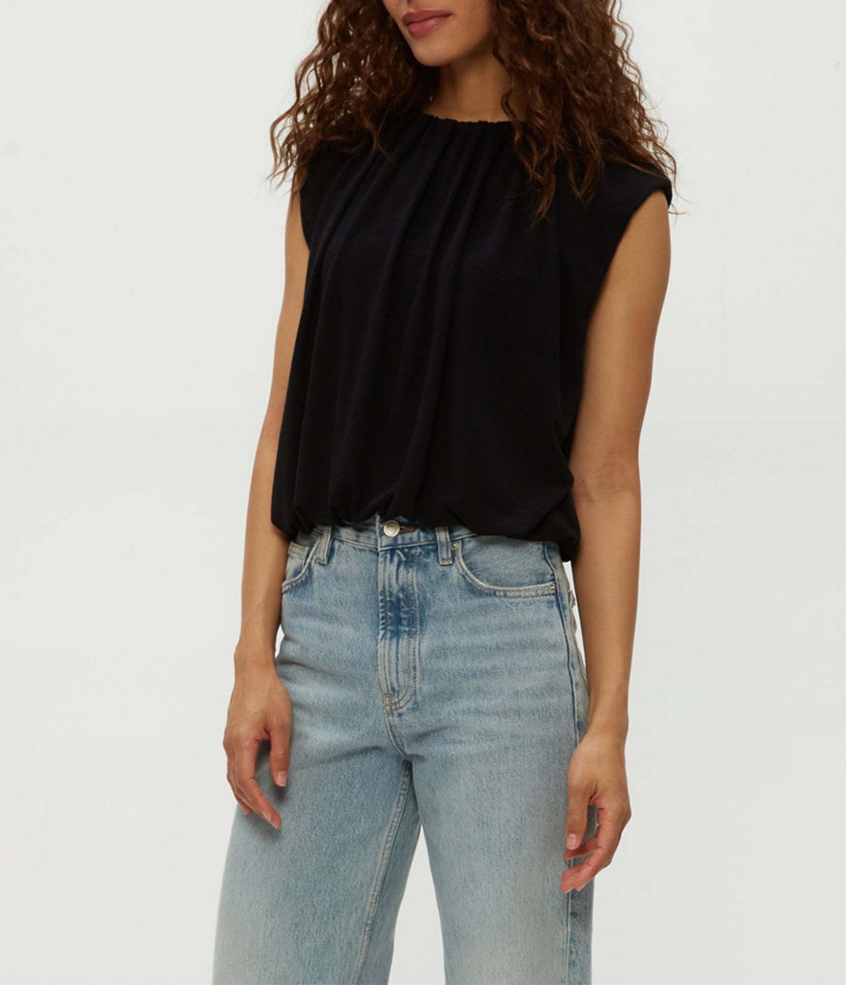 Cindy Bubble Top | Black