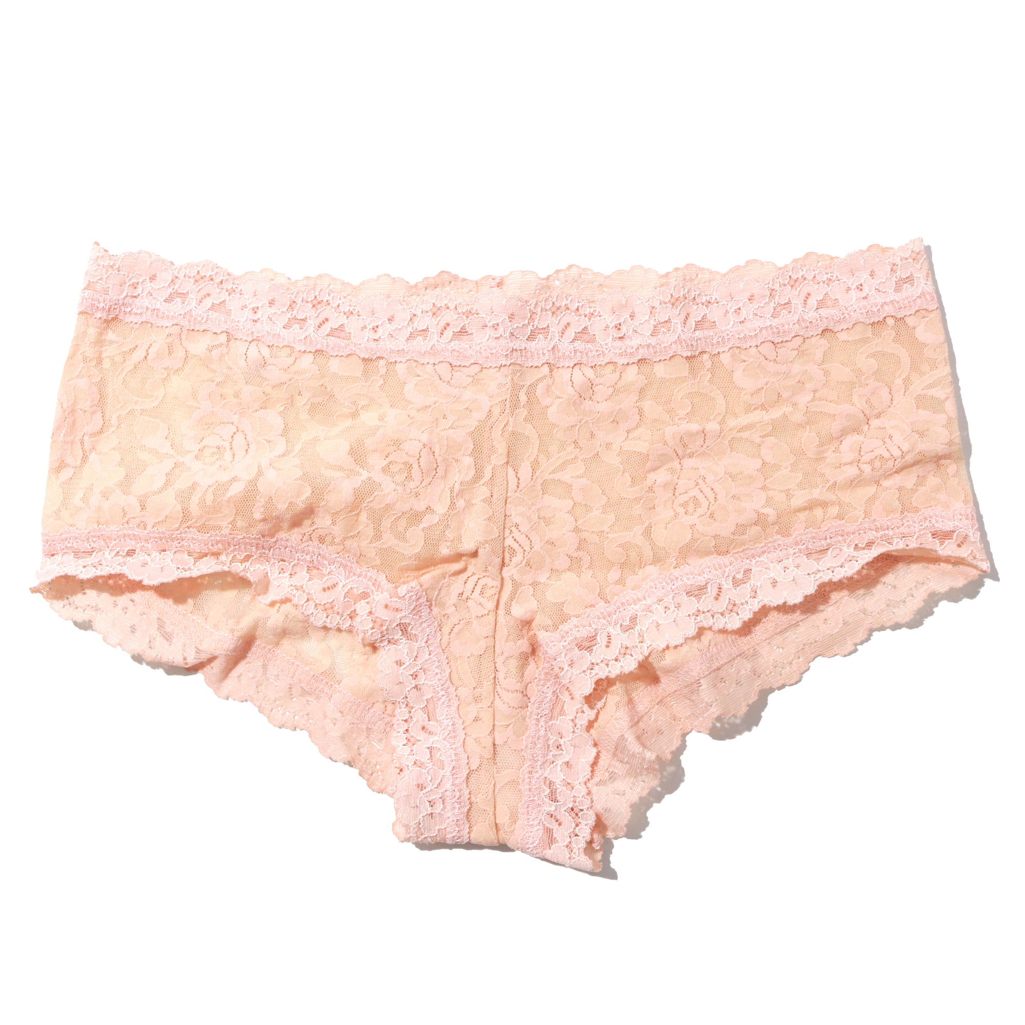 Signature Lace Boy Short - II | Vanilla