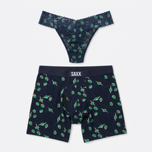 Signature Lace Original Rise Thong & Saxx Boxer Brief | Olive You - Maritime