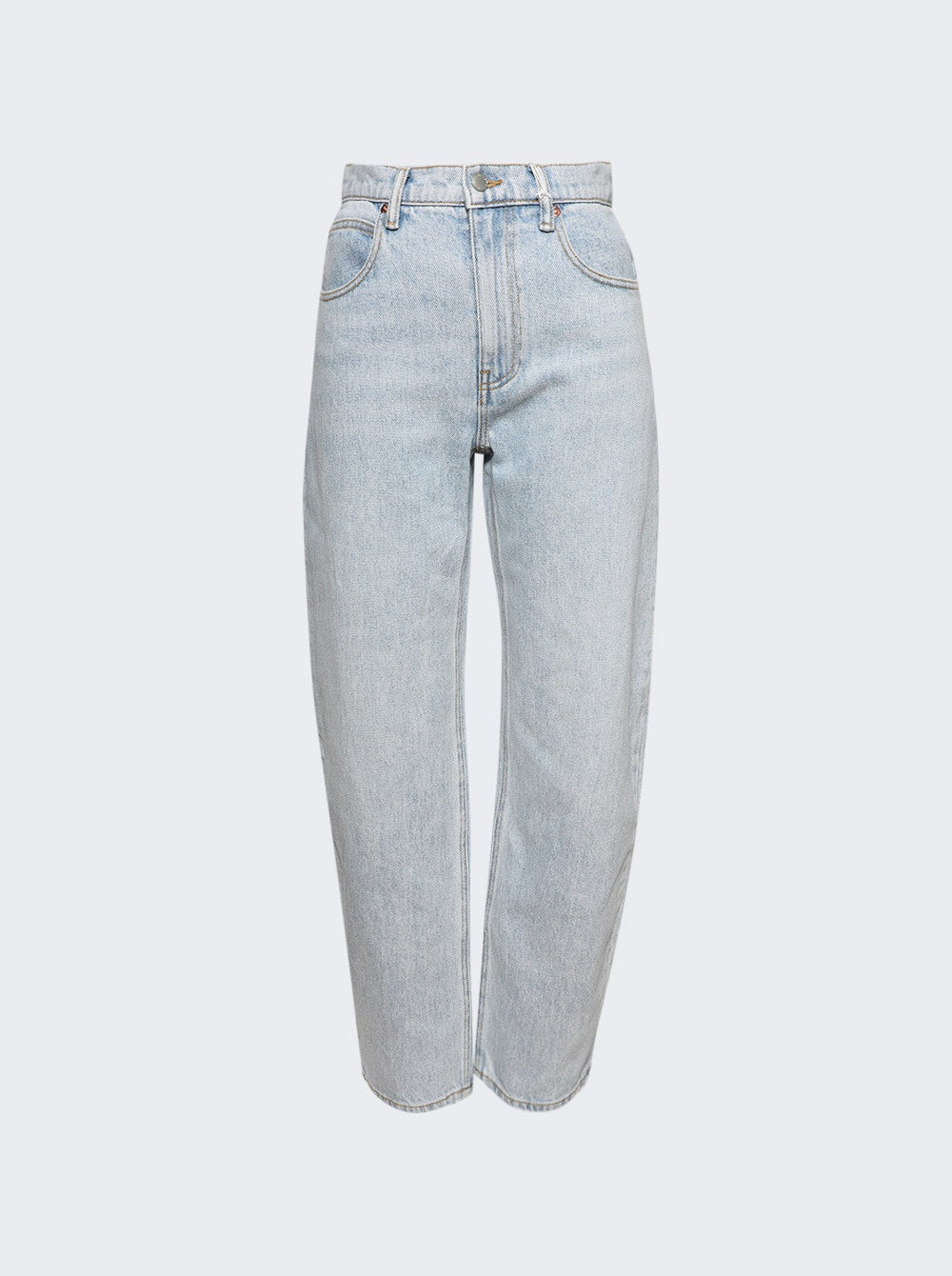 Women | alexanderwang | Zipped Back Slit Wide-leg Jeans Light Blue | Multi