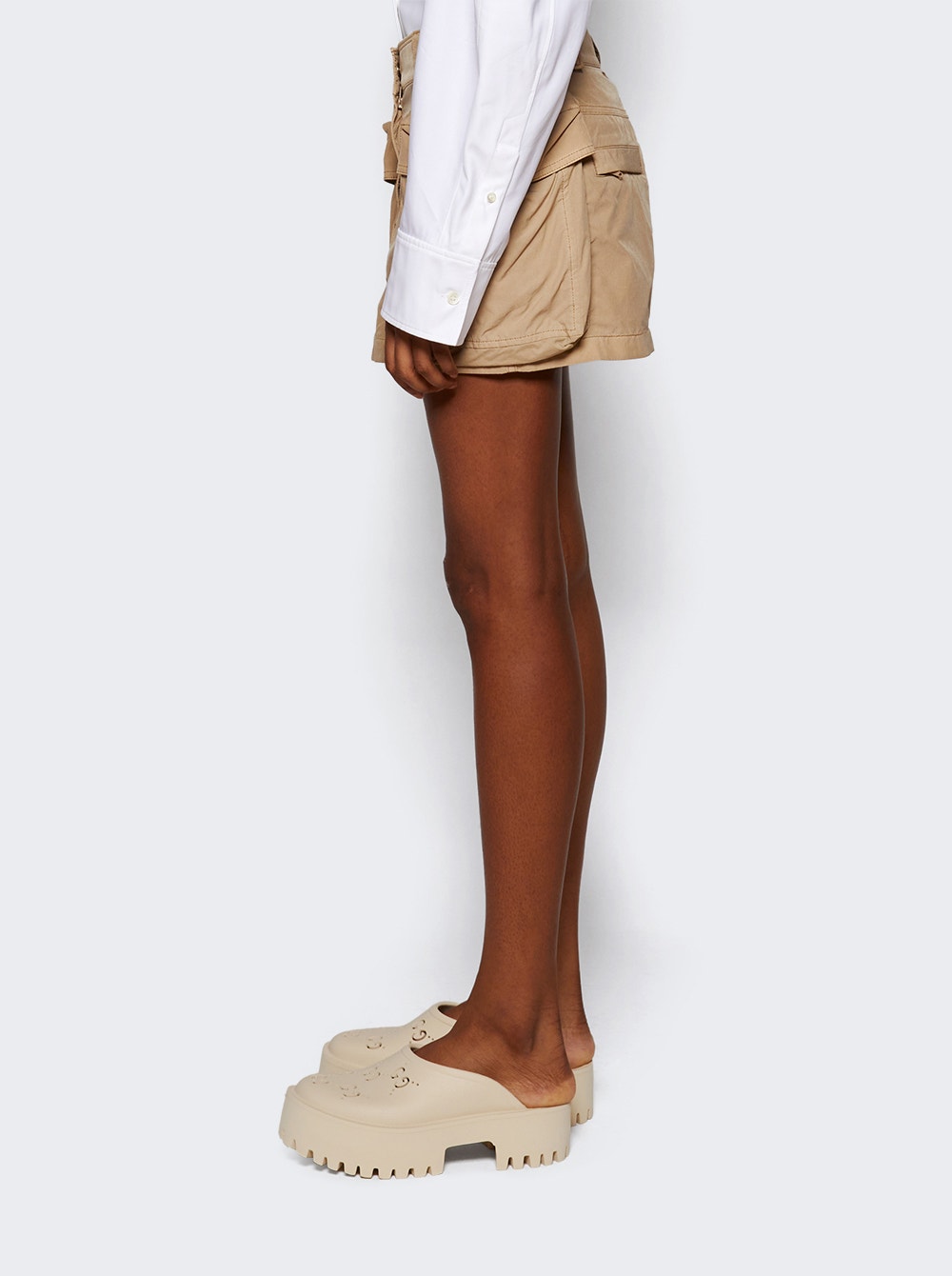 Women | alexanderwang | Cargo Mini Skirt With Oversize Pockets Safari | Multi