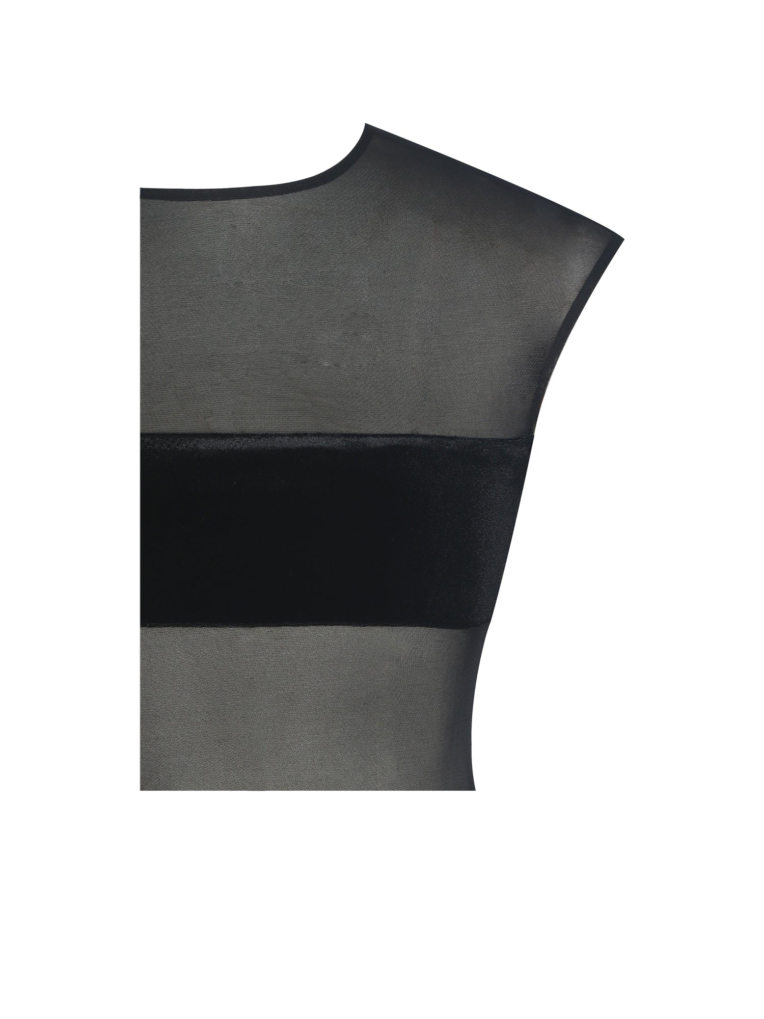 Quielle Mesh and Velvet Midi Bodycon Dress | Black