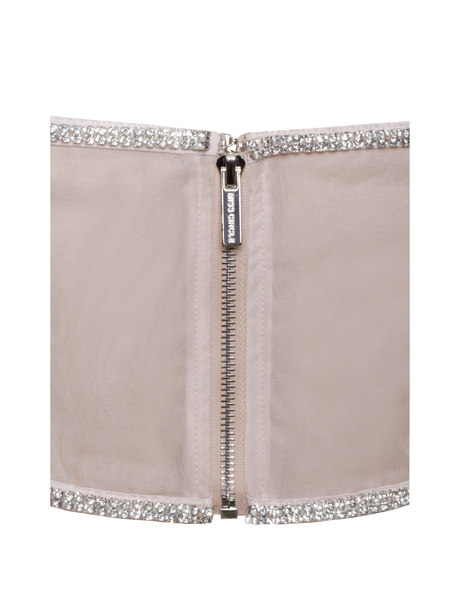 Cadence Satin Crystal Embellished Corset Dress | Champagne