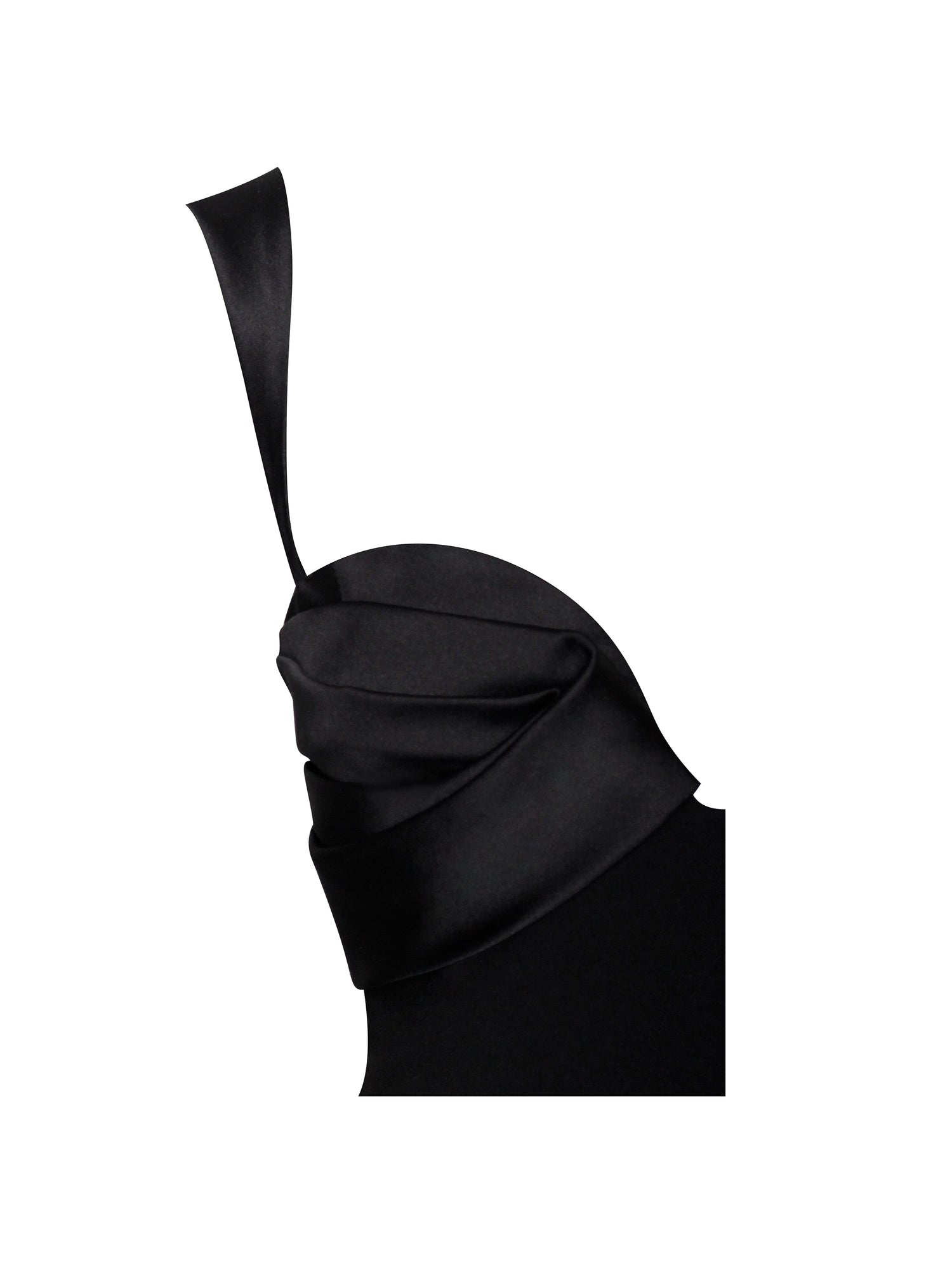 Onika Satin and Crepe Jumpsuit | Black