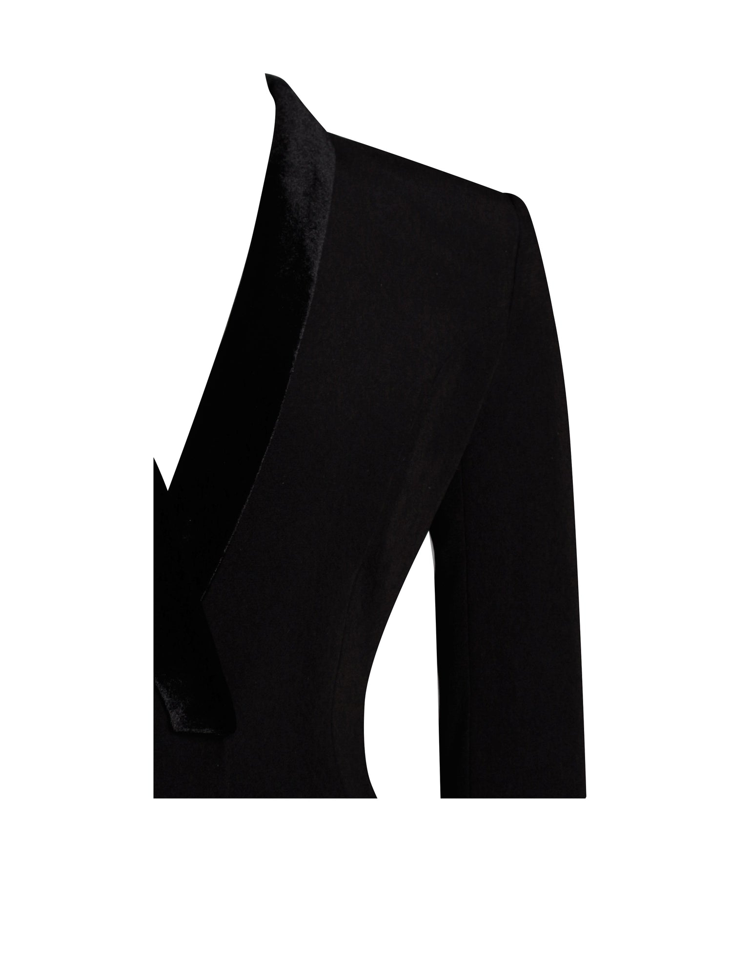 Madeline Feather Trim Blazer Dress | Black