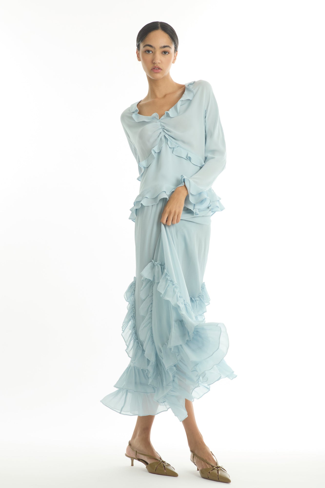Elma Skirt | Powder Blue