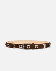 No. 2 Belt | Chocolate/Silver